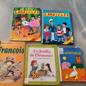 Vintage 5  livres enfants en français
